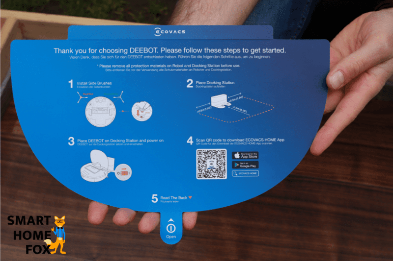Schnellstartanleitung des Ecovacs Deebot T9